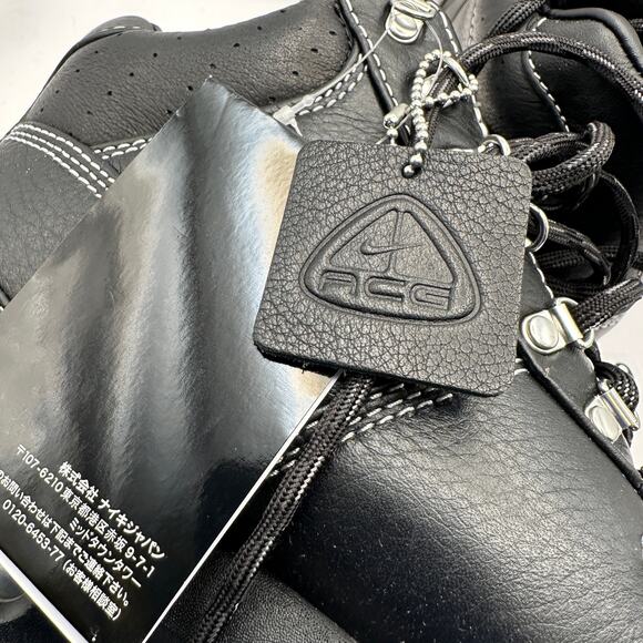 NIKE Men's 8 AIR MAX GOADOME PRM Black Leather Boot HF5306-001 - Picture 3 of 8